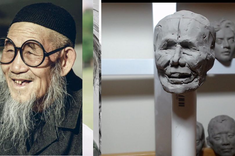 雕塑基础学习泥塑手办面塑雕刻手艺老人制作五官耳朵